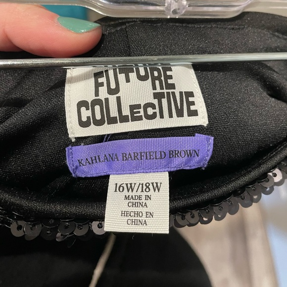 High-Rise Sequin Full Length Flare Pants - Picture 6 of 8